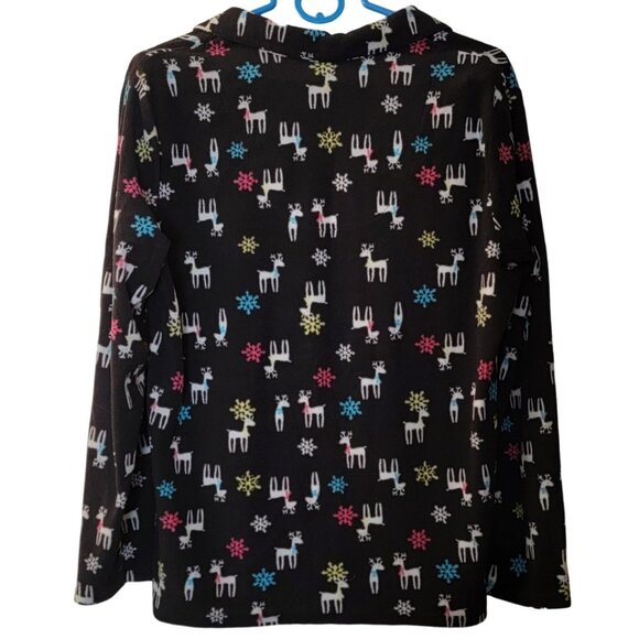 Sonoma Women’s Reindeer Fleece Pajama Set - Size L - Picture 5 of 8